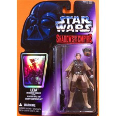  Leia in Boushh disguise (SHADOWS OF THE EMPIRE ) ,Incluye rifle casco , Figura kenner sellada 1996.